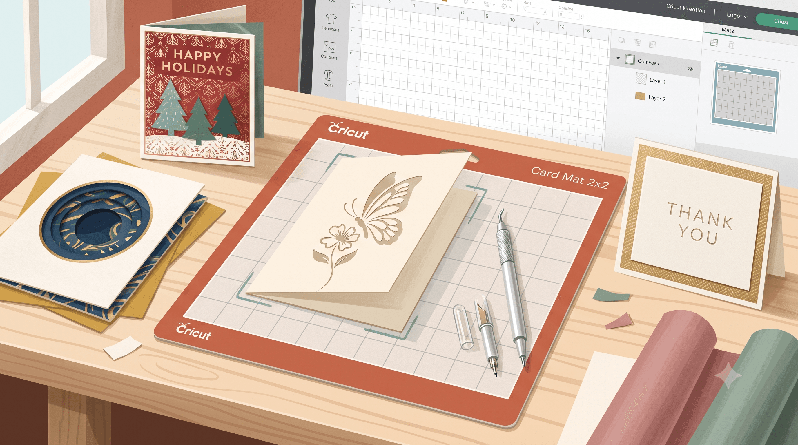 Cover Image for How to Use Your Cricut Card Mat for Perfect Cards