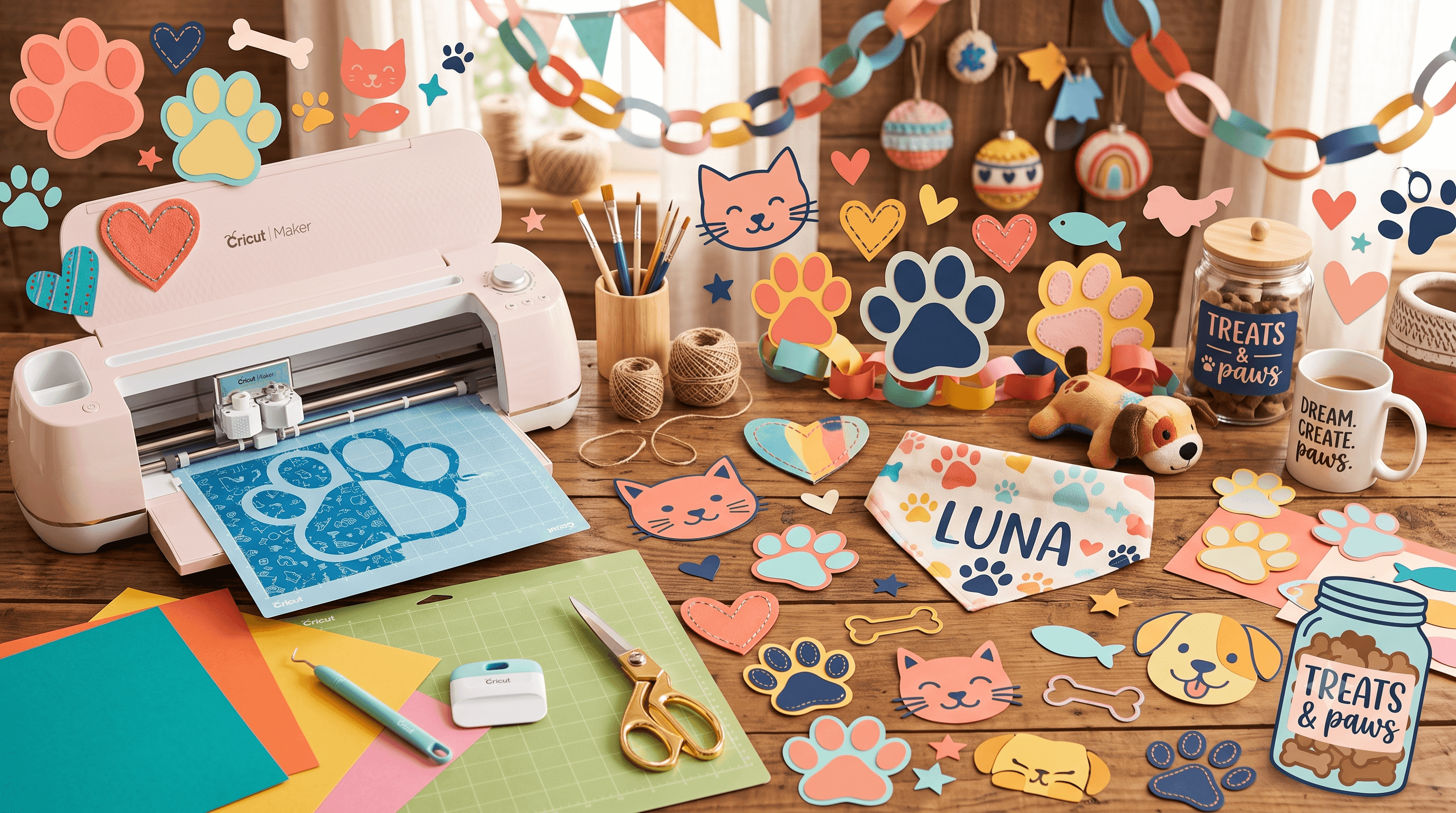 Cover Image for Paw Print SVG Projects: Easy Cuts for Pet Lovers
