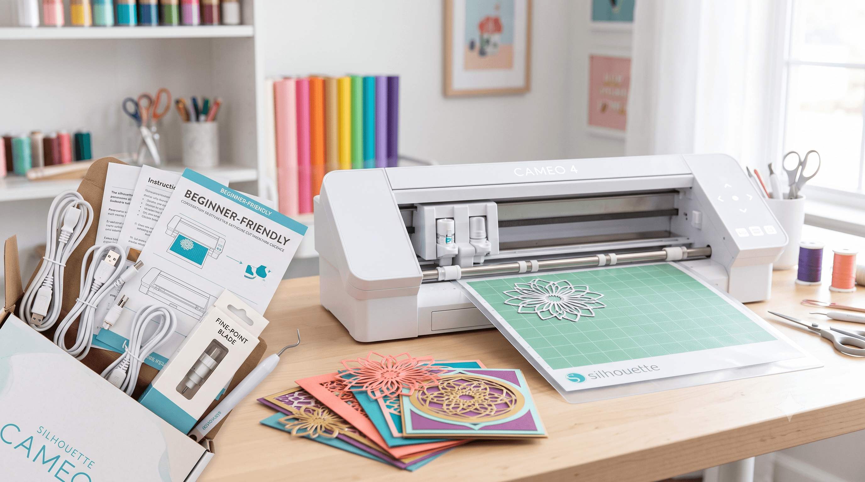 Cover Image for Silhouette Cameo Cutter Setup: From Unboxing to Your First Cut