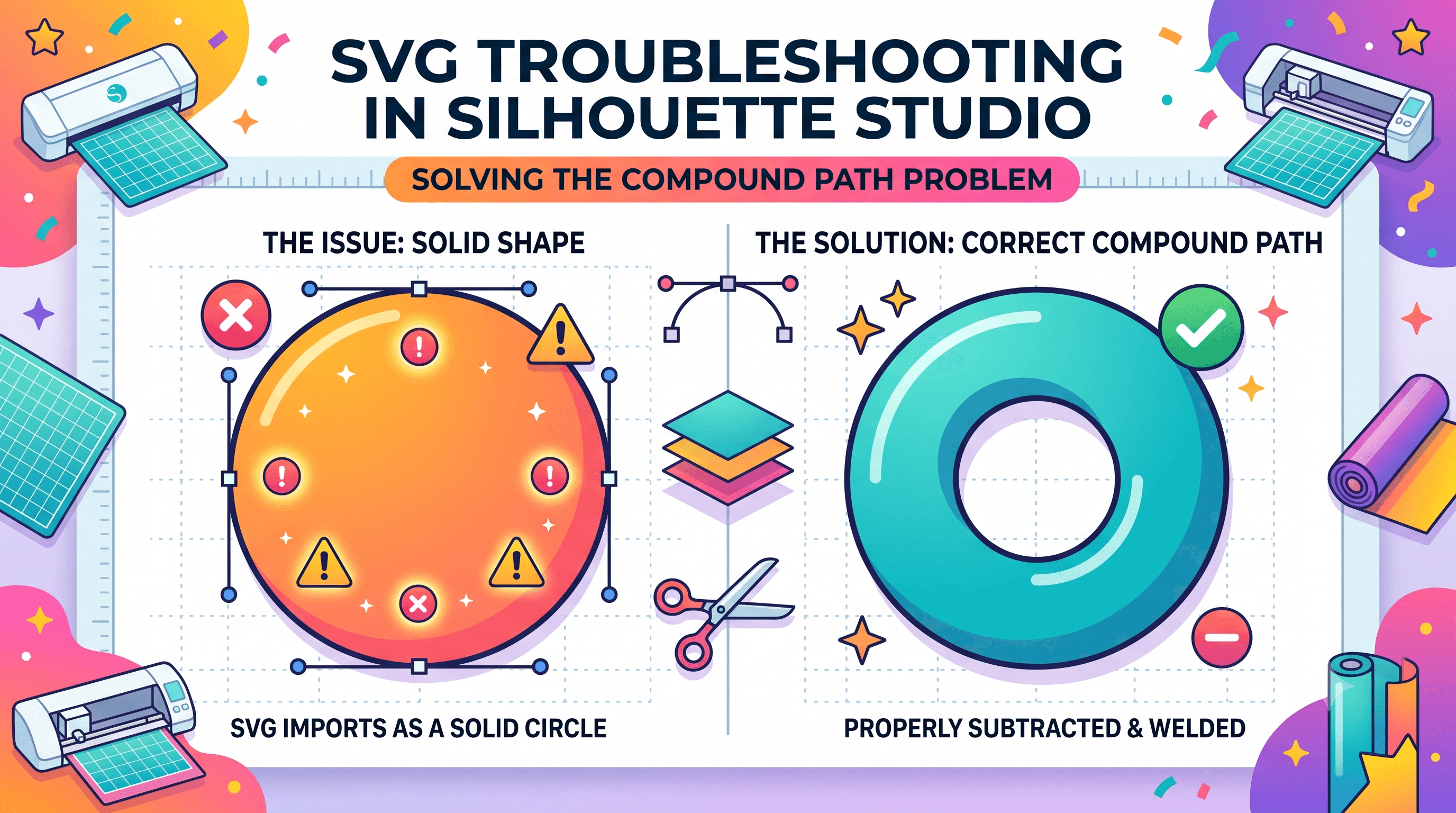 Cover Image for Why Your SVG Won't Cut in Silhouette Studio: The Compound Path Problem No One Warns You About