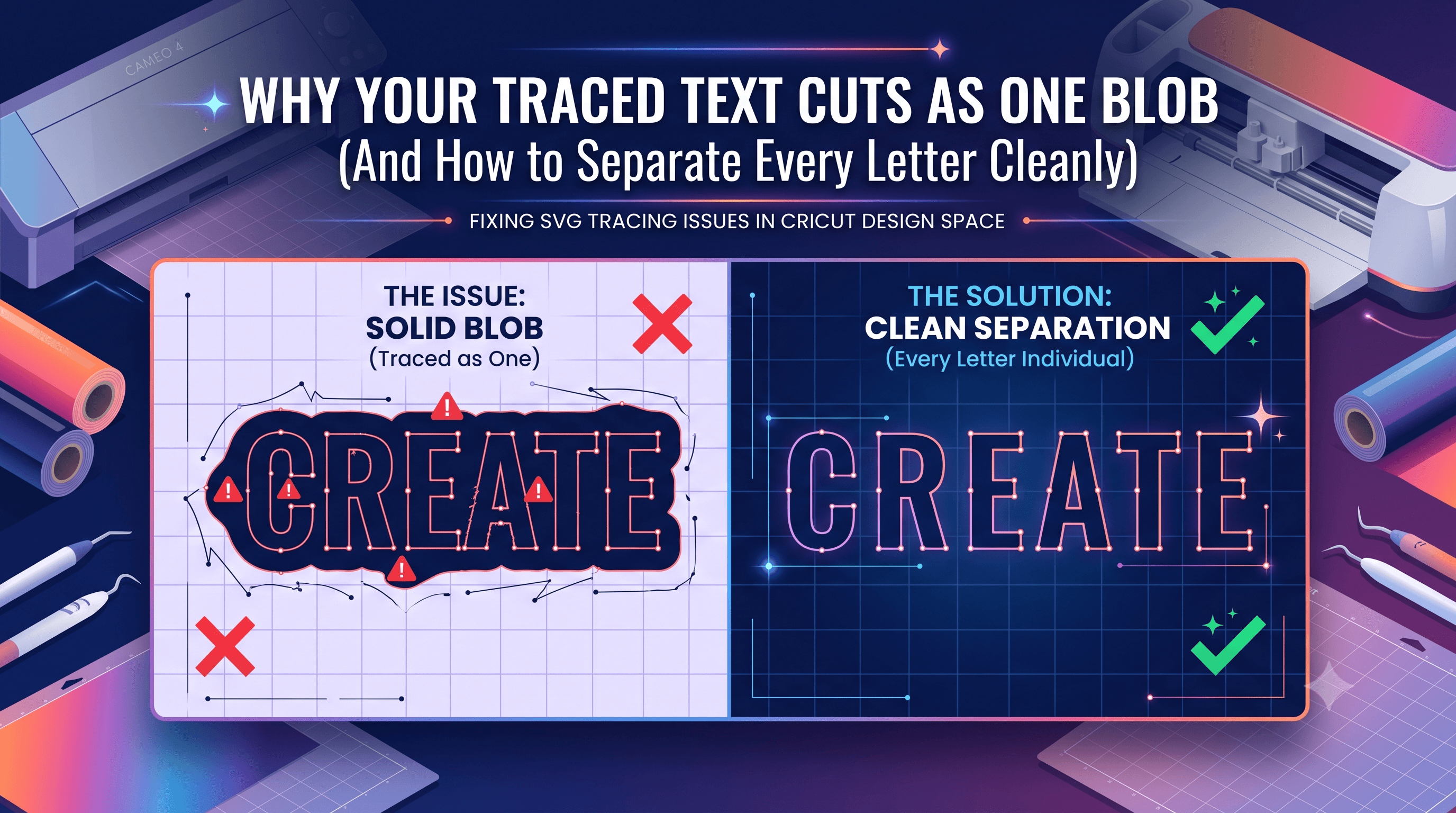Cover Image for Why Your Traced Text Cuts as One Blob