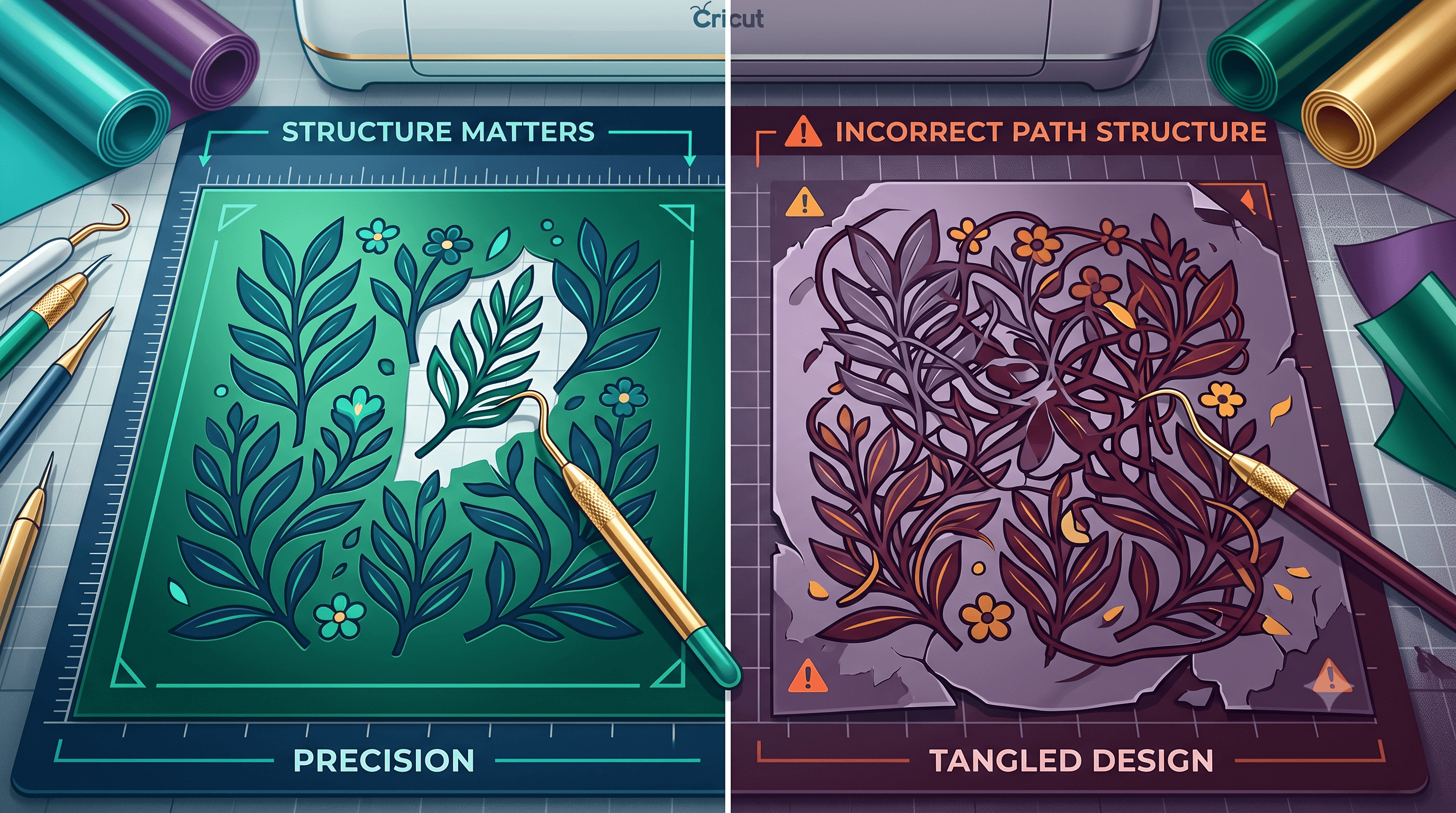 Delete vs Release Compound Path: Why It Matters for Cricut Weeding
