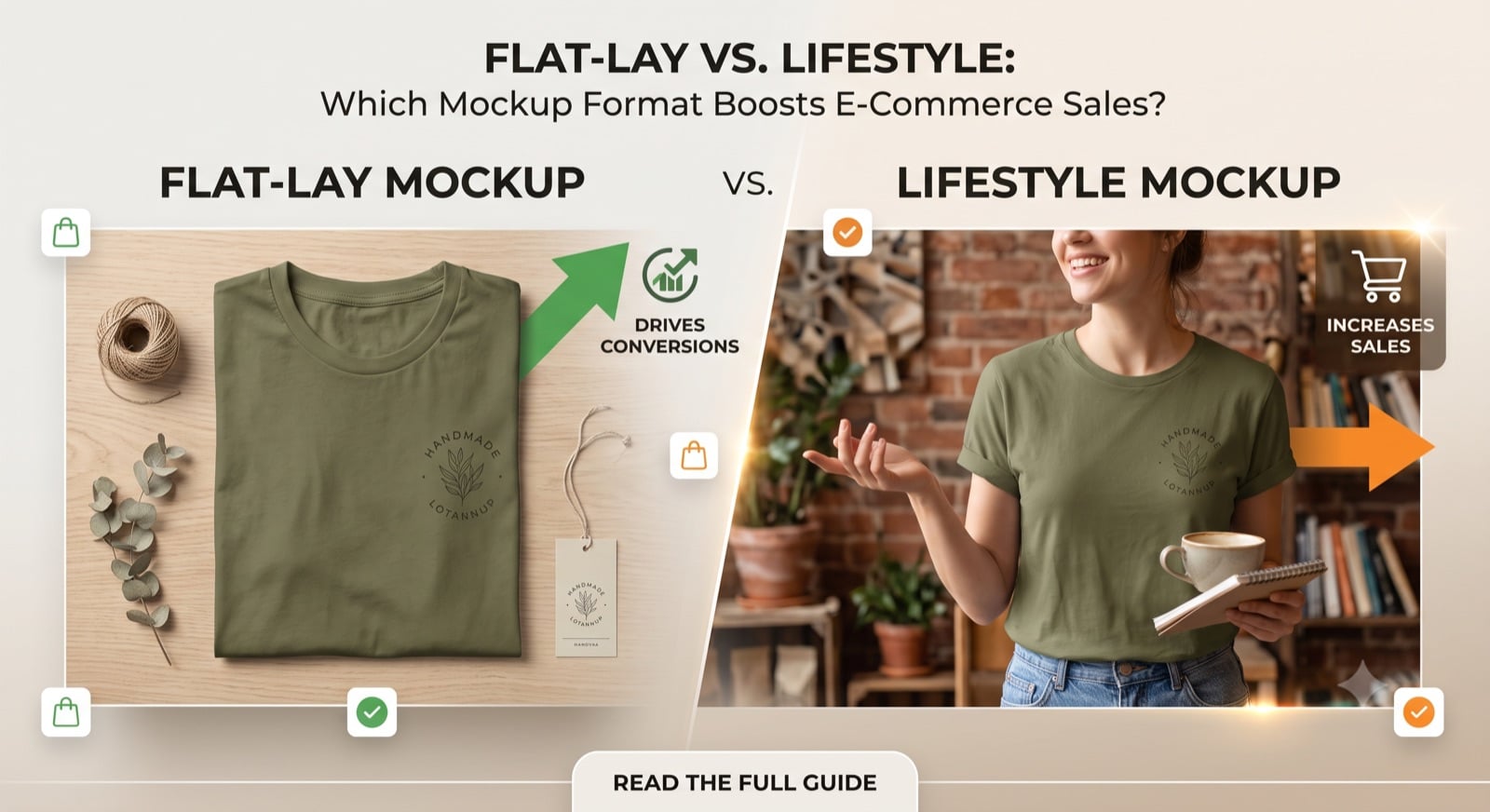 Flat-Lay vs. Lifestyle Mockups: Which One Actually Converts for Handmade Goods